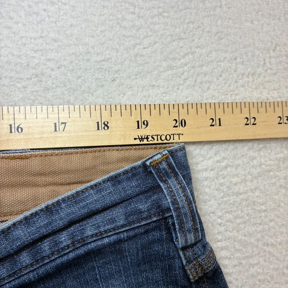 Duluth Trading Co Flex Ballroom Jeans Men 40x30 Blue Relaxed Faded Workwear